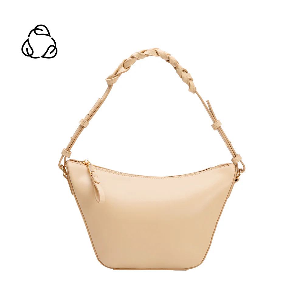 Nude Audrina Recycled Vegan Leather Top Handle Crossbody Bag | Melie Bianco | Melie Bianco