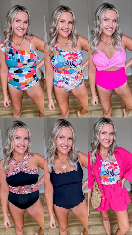 Amazon one piece full coverage swimsuits 
I’m in size medium in all suits
These swimsuits are perfect for a family vacation! 
Beach vacation 
Swimwear 
Amazon fashion


#LTKswim #LTKfindsunder50 #LTKover40
