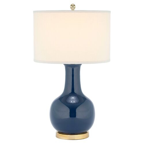 Evelyn Table Lamp, Royal Blue | One Kings Lane