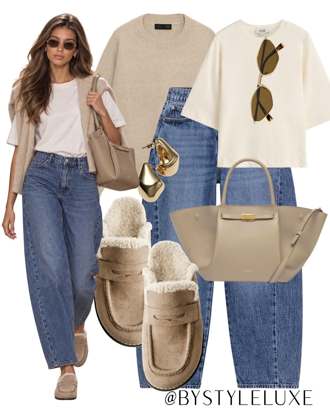 ZARA JEANS - Styling these @Zara blue denim barrel leg jeans for an everyday autumn outfit 

#jeans #autumnoutfit #knitwear

#LTKautumn #LTKjeans #LTKshoes