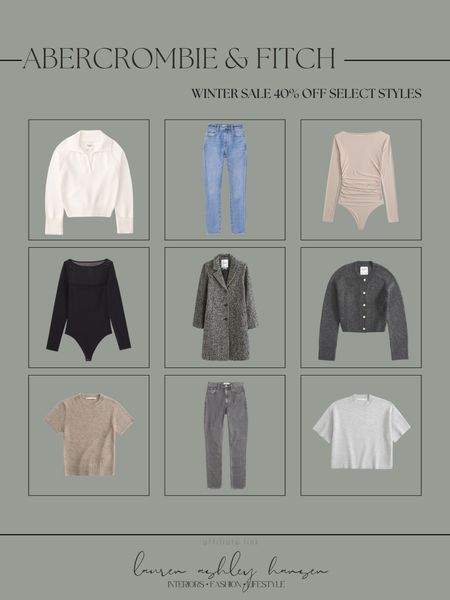 Abercrombie & Fitch winter styles! Abercrombie has some beautiful styles right now—their winter jackets, skinny jeans, bodysuits and more are all such beautiful staples for the winter! Select styles including these are 40% off with some pieces being an extra 15% off! 

#LTKsalealert #LTKstyletip #LTKfindsunder100