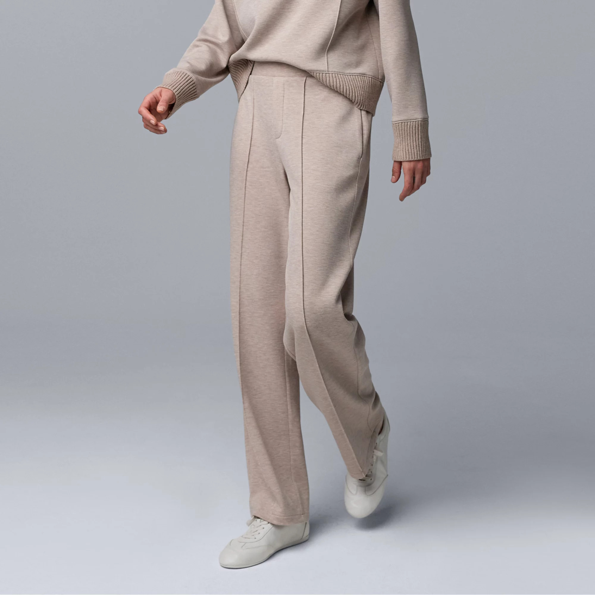 Women's Simply Vera Vera Wang High Rise Wide Leg Scuba Knit Pants | Kohl's