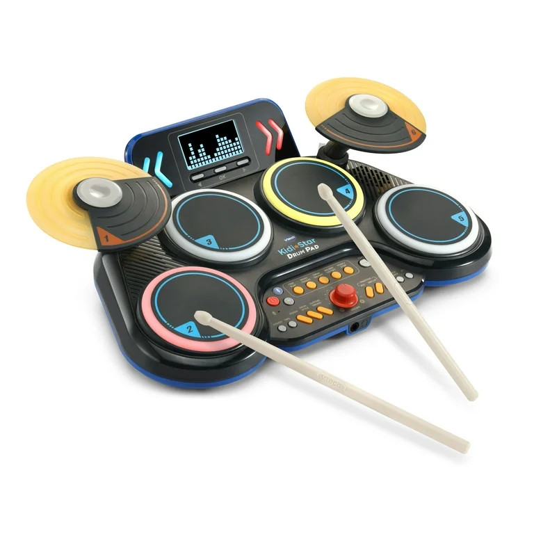 VTech Kidi Star Drum Pad with Accessories, Baby and Toddler Toys - Walmart.com | Walmart (US)