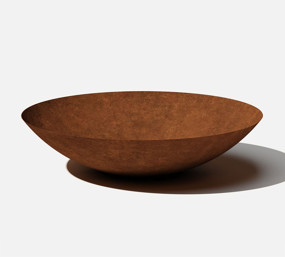 Round Bowl Planter - Corten Steel | Pottery Barn (US)