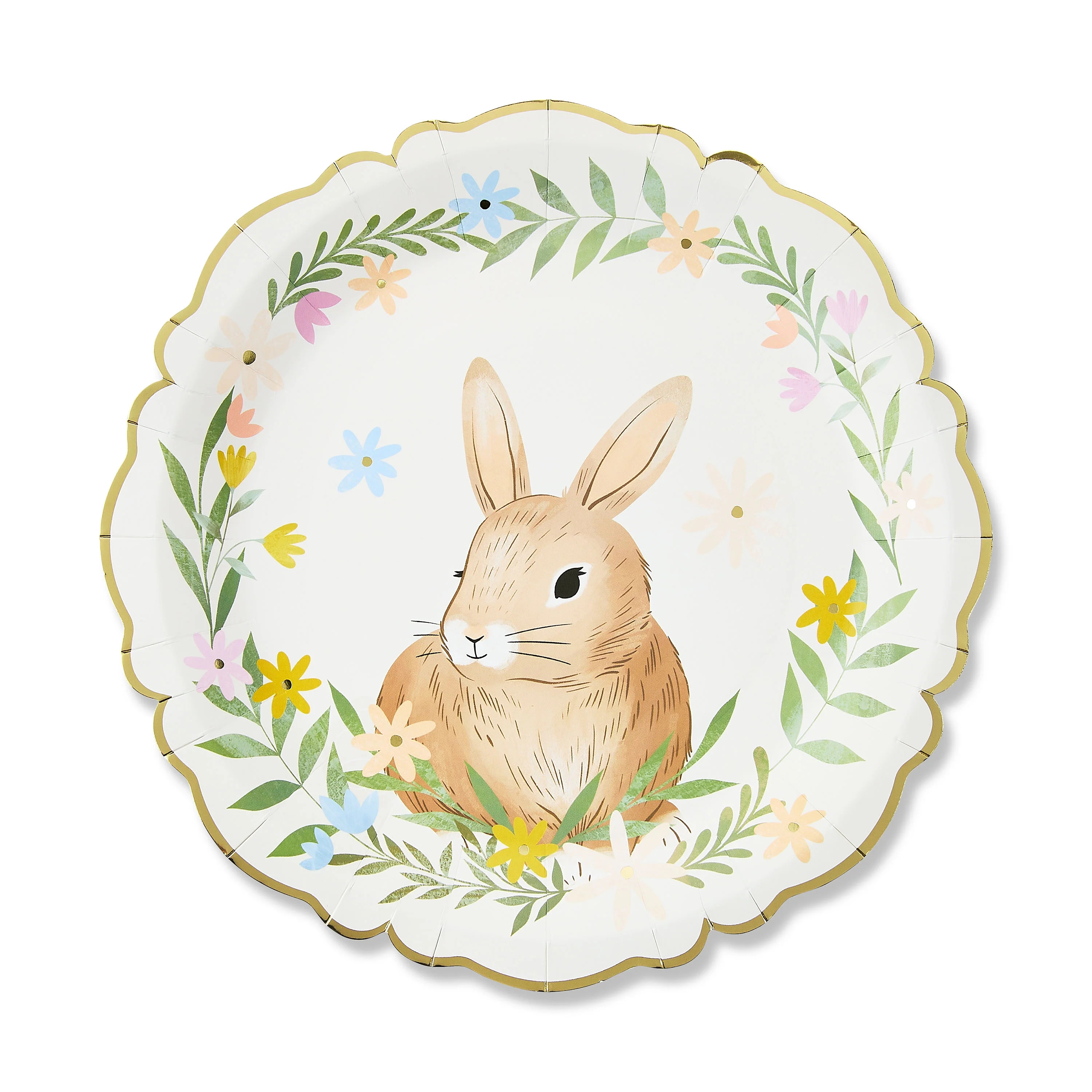 Easter Bunny Round Disposable Paper Plates, 11.5 in, 8 Count, by Way To Celebrate | Walmart (US)