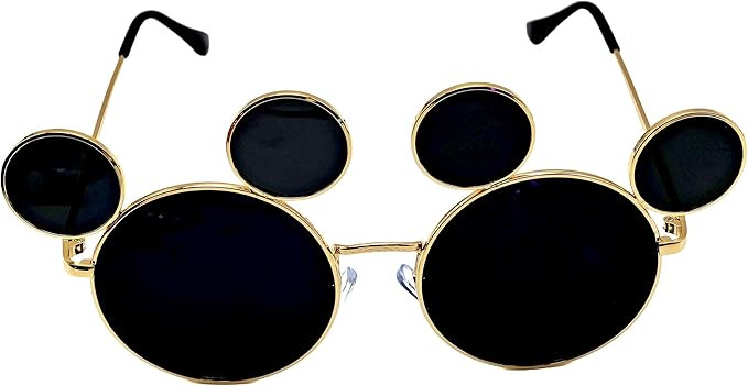 Mouse Ear Sunglasses Adults with Case for DCL Cruise Amusement Theme Park Glasses Lightweight Mou... | Amazon (US)