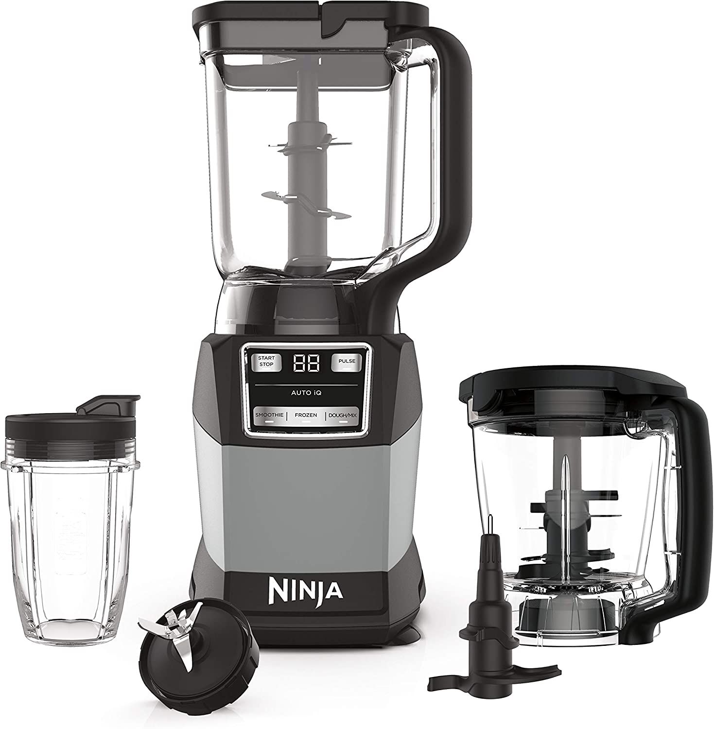Ninja AMZ493BRN Compact Kitchen System, 1200W, 3 Functions for Smoothies, Dough & Frozen Drinks w... | Amazon (US)