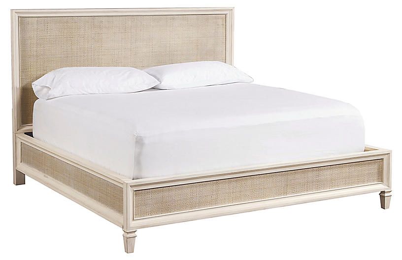 Summer Hill Woven Bed - Cream - cotton/beige | One Kings Lane