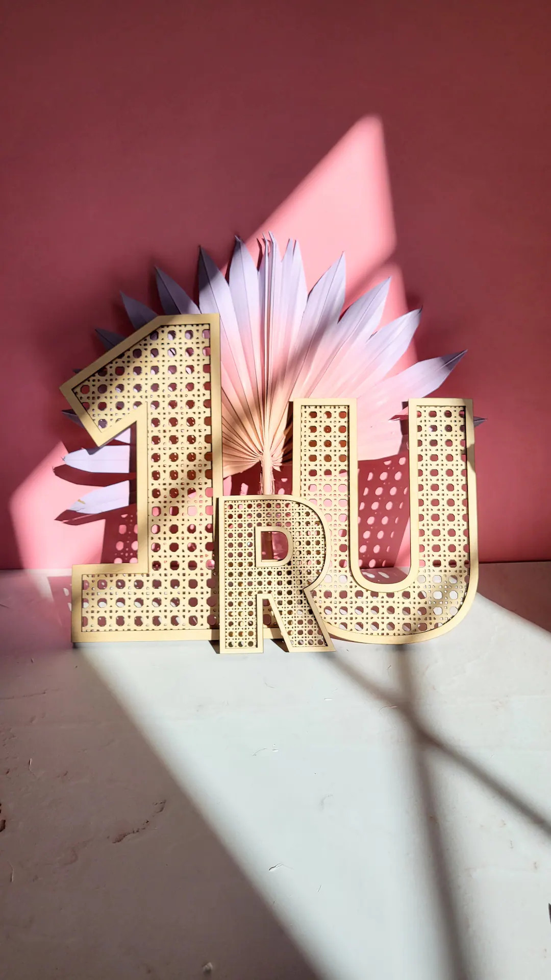 Rattan Cane Pattern Birch Wood Letters & Numbers, Small, Medium, and Large - Etsy | Etsy (US)