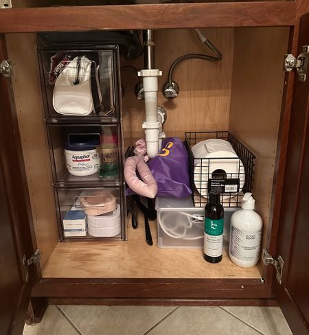 An organized environment means an organized mind 🧘‍♀️ Can I get a 👏🏼 for amazing under sink organization?! Took me a couple tries at the container store but I finally found the combo that works and I couldn’t be happier. There is something about investing in organization that really benefits! linked exact options. Lots of sizes available. 

#LTKhome #LTKbeauty #LTKfindsunder50
