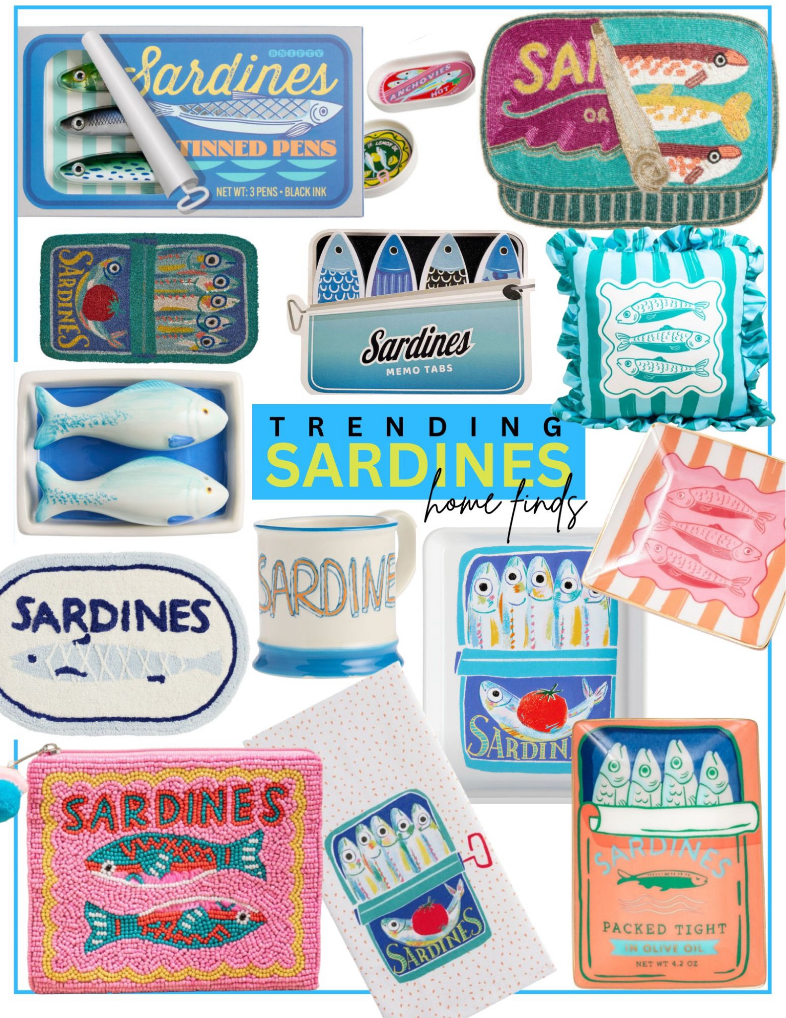 Trending Sardines Home Decor Finds 

#LTKFindsUnder50 #LTKSummerEdit #LTKHome