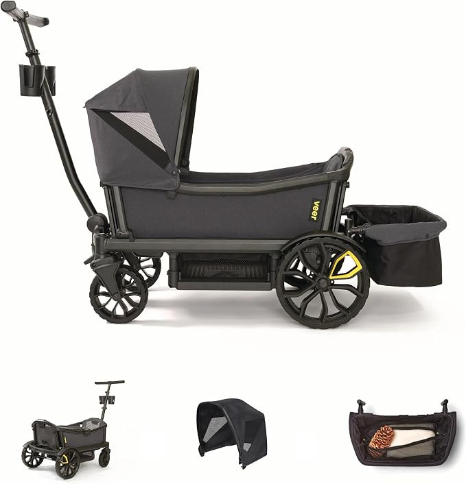 Veer Cruiser Essentials Bundle - Premium Stroller Wagon with Foldable Storage Basket & Retractabl... | Amazon (US)