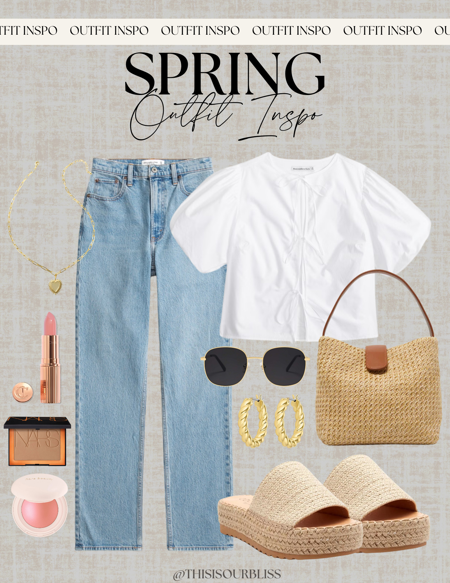 Spring has sprung, and so has the perfect outfit! 🌿✨ Light layers, neutral accessories, and fresh beauty must-haves to take you from brunch to beachside strolls. Shop this look now! 🛍️ #SpringStyle 

 #LTKStyleTip