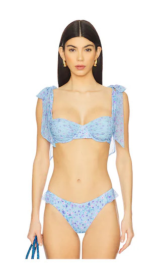 Drea Bikini Top in Iris Petal | Revolve Clothing (Global)
