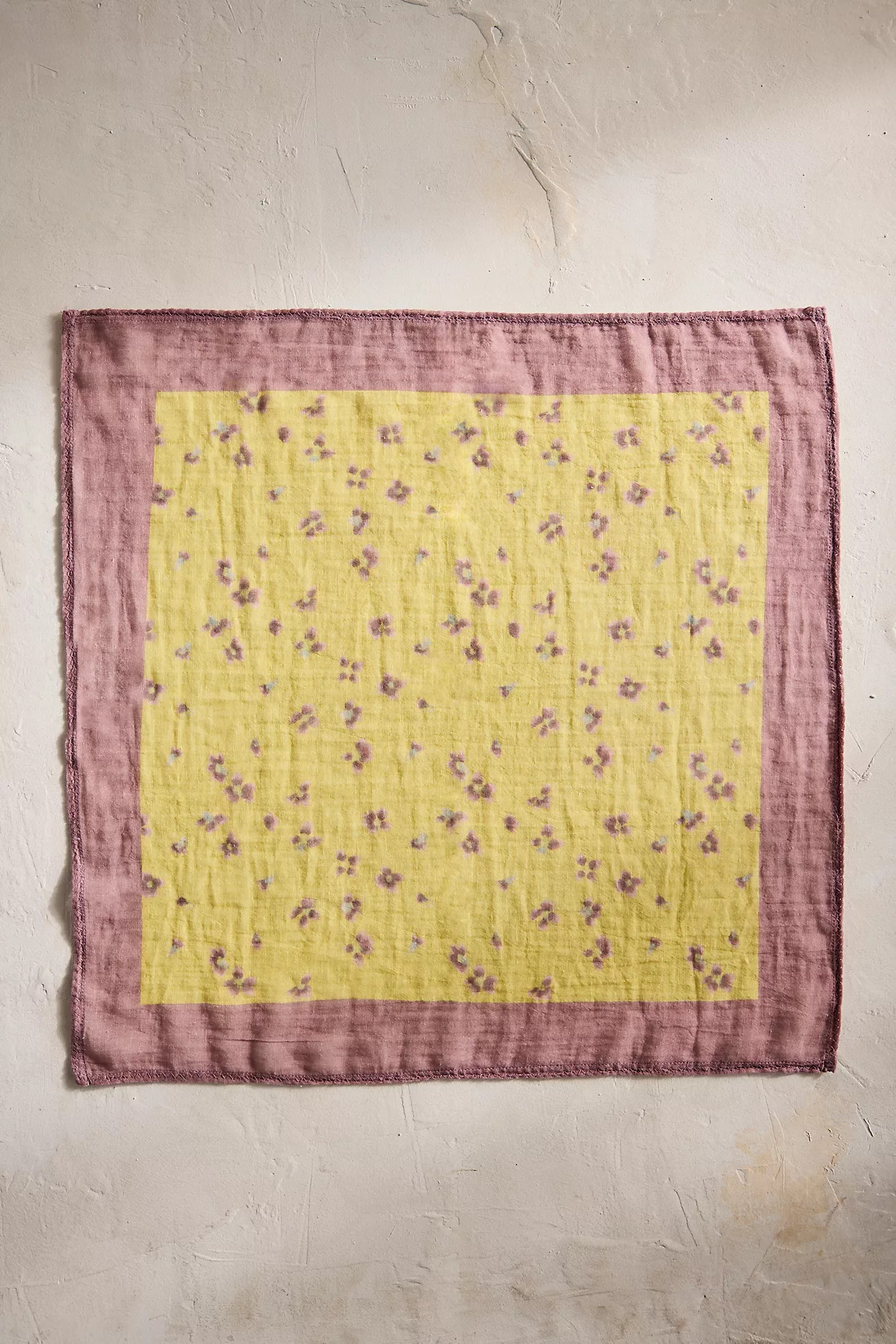Watercolor Violets Gauze Bandana | Anthropologie (US)