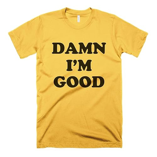 Damn I'm Good Gold T Shirt Dale Earnhardt The Intimidator Vintage Tee Funny Shirts | Amazon (US)