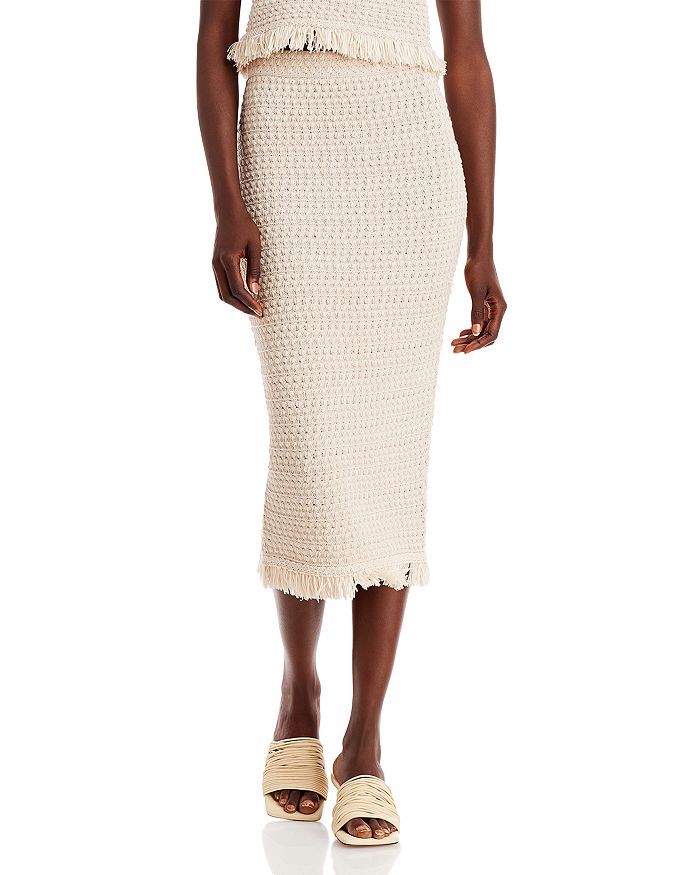 Cotton Crochet Fringe Trim Midi Skirt - 100% Exclusive | Bloomingdale's (US)