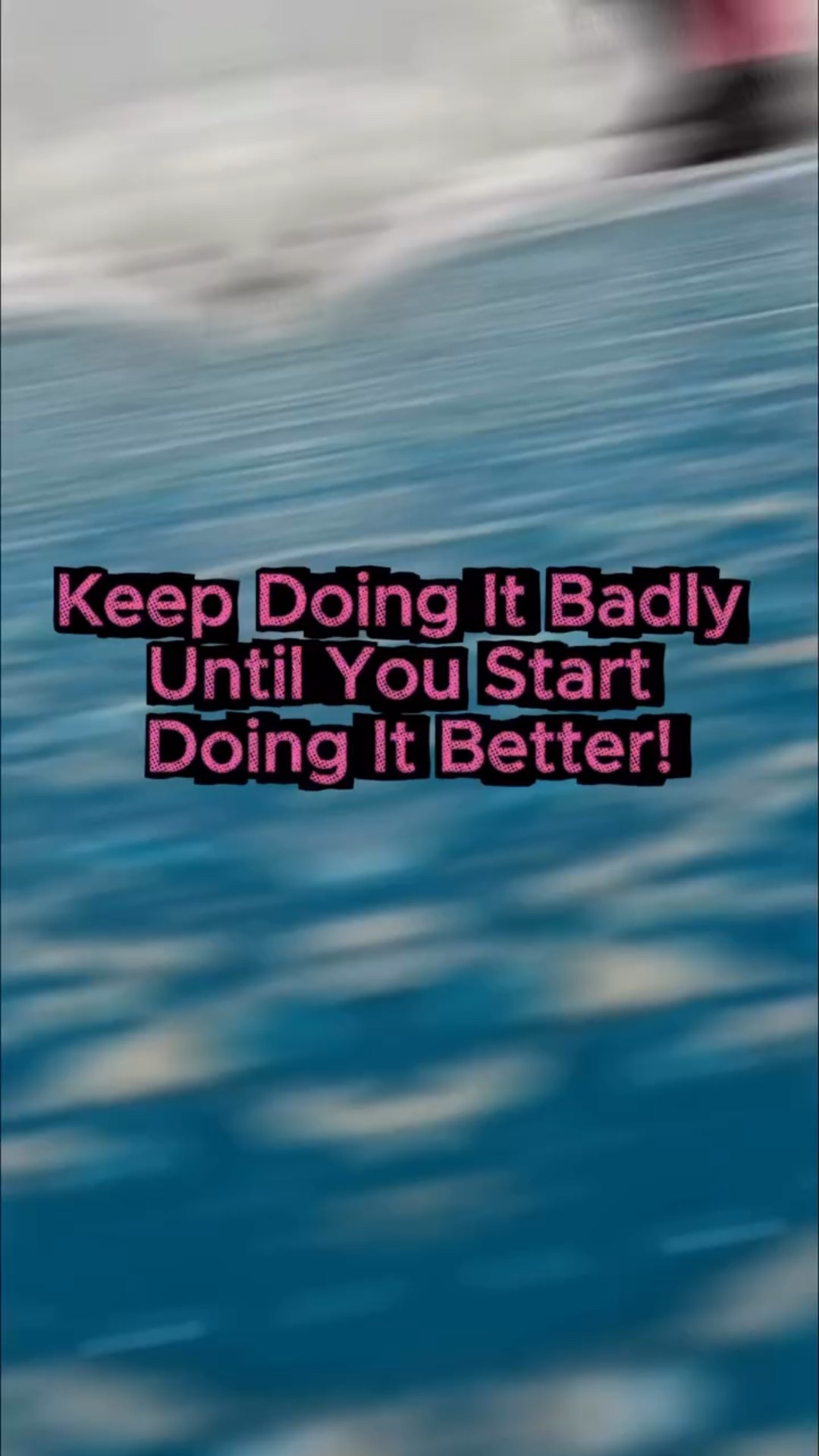 Keep doing it badly until you can do it better.

First cross-step attempts EVER:
❌ fail
❌ fail
✅ technically counts!
💥 wipeout

Two steps forward + One step back = Still moving forward!

Start messy.
Stay curious.
Trust the process.