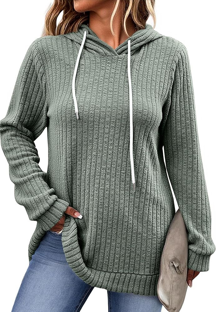 Halife Womens Tunic Sweaters Lightweight Long Sleeve Shirts Loose Fit Hoodies Casual Pullover Swe... | Amazon (US)