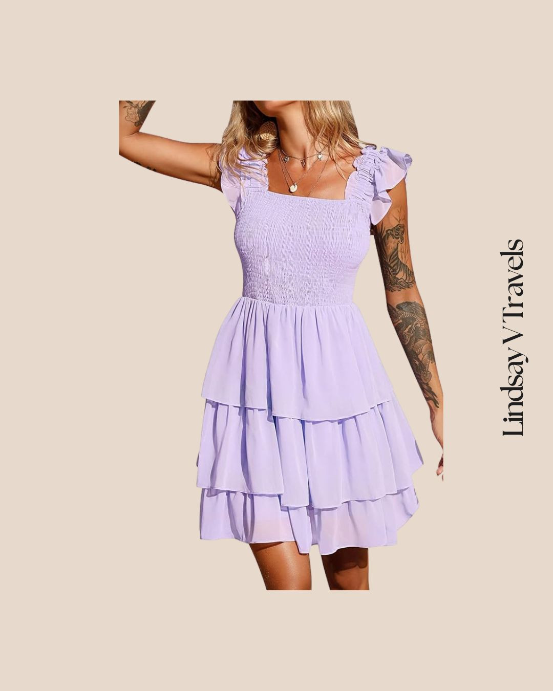  Flattering and oh-so-cute! This ruffle tiered dress with a smocked waist gives effortless chic vibes. Love it for spring weddings!  

 #LTKFindsUnder100 #LTKStyleTip #LTKWedding
