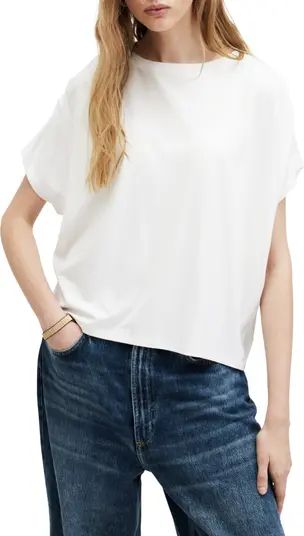 AllSaints Natalie Ruched Shoulder T-Shirt | Nordstrom | Nordstrom