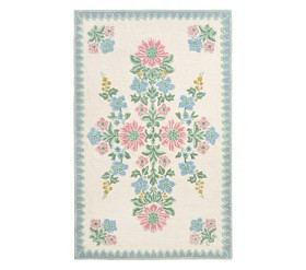 Hill House Home Floral Medallion Rug | Pottery Barn Kids