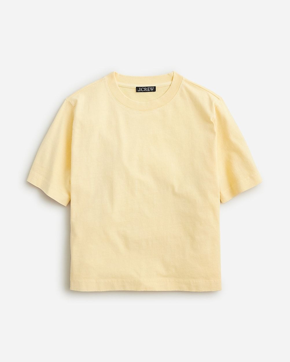 Relaxed premium-weight cropped T-shirt | J. Crew US