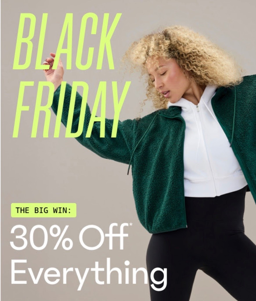 Shop Athleta Black Friday sale!! 

#LTKGiftGuide #LTKCyberWeek #LTKActive