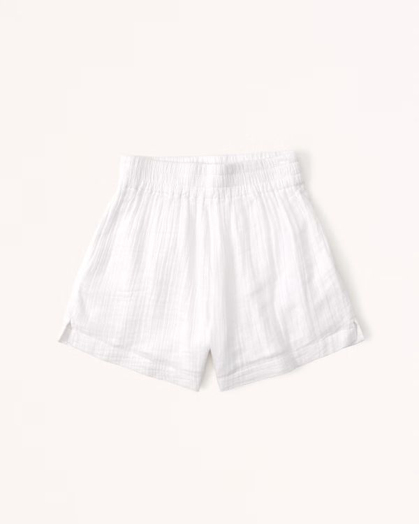Gauze Pull-On Shorts | Abercrombie & Fitch (US)