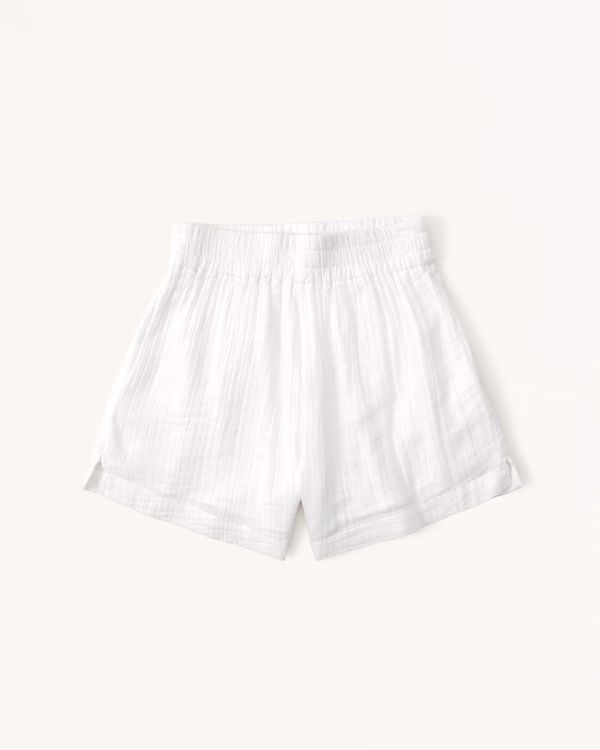 Women's Gauze Pull-On Shorts | Women's New Arrivals | Abercrombie.com | Abercrombie & Fitch (US)