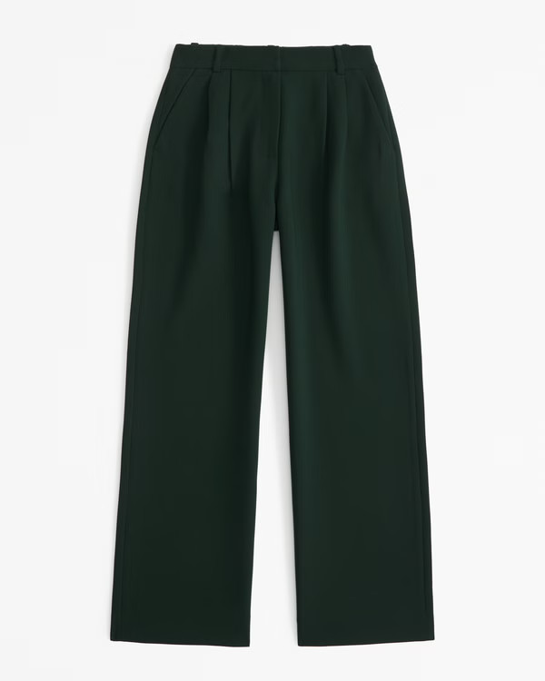 Curve Love A&F Sloane Tailored Pant | Abercrombie & Fitch (US)