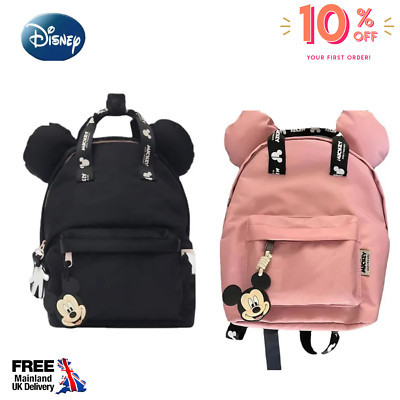 Disney Mickey Mouse Bag Black Kids Children School Backpack Gift Rucksack UK | eBay UK