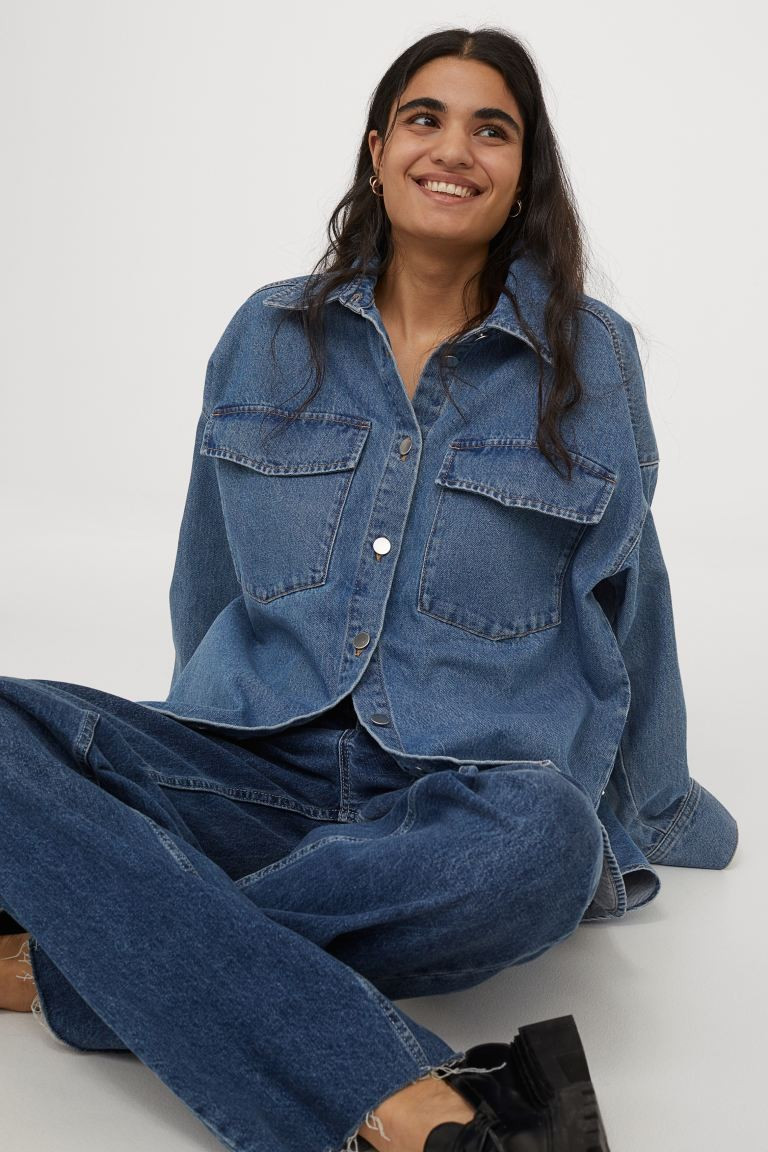Denim shirt jacket | H&M (UK, MY, IN, SG, PH, TW, HK)