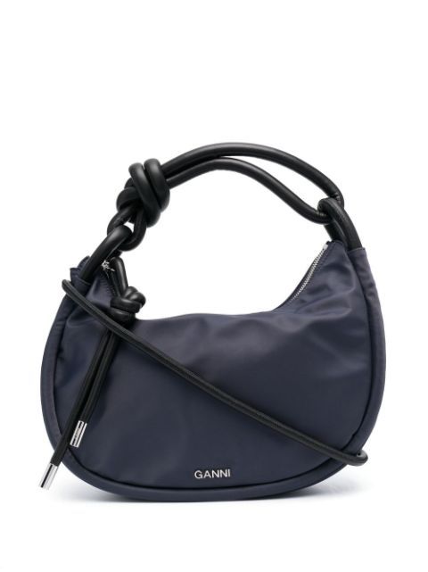 GANNI Knotted top-handle Bag - Farfetch | Farfetch Global