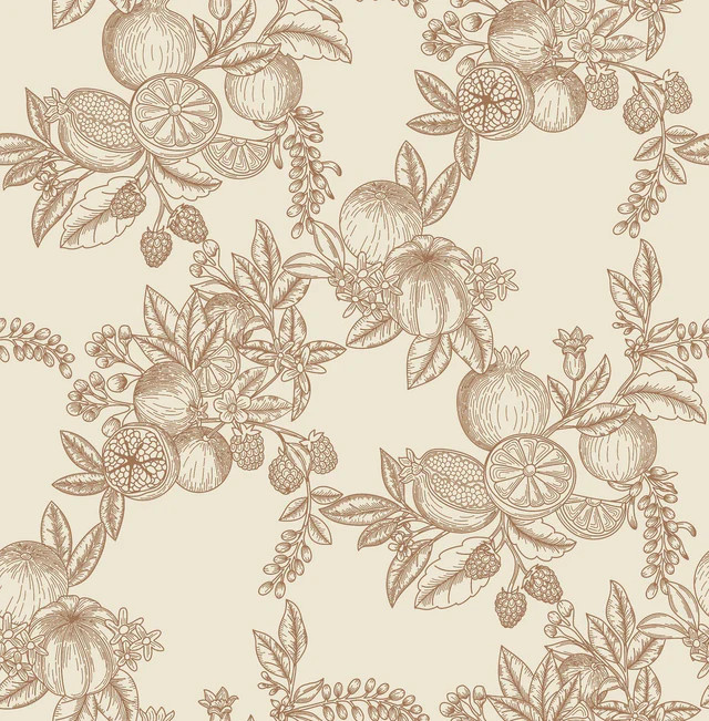 A-Street Prints Chris Loves Julia Gerty Copper Wallpaper | DecoratorsBest