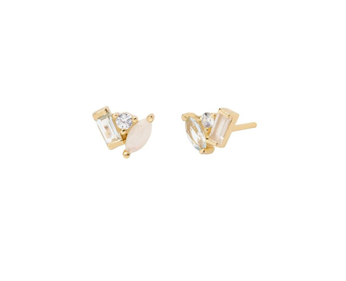 Little Sky Stone Seraphina Moonstone Topaz Stud Earrings - Moonstone and topaz | Macy's