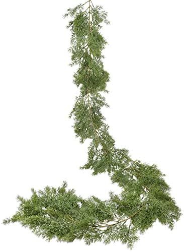 Amazon.com: Lvydec Christmas Pine Garland Decoration, 6ft Christmas Greenery Garland Realistic Ce... | Amazon (US)