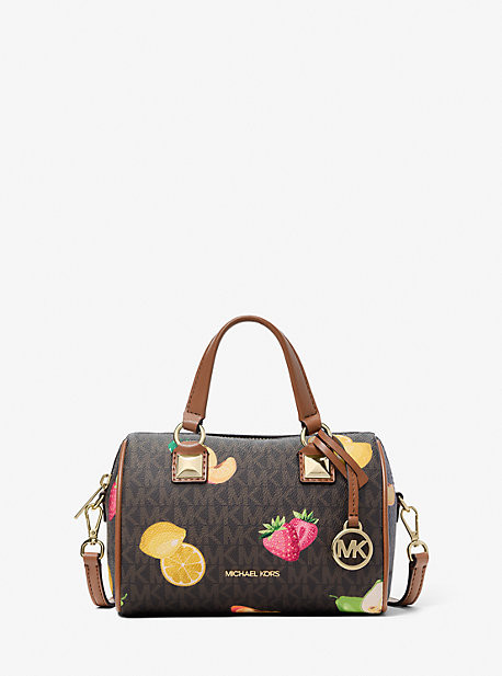 Nolita Medium Signature Logo Print Denim Convertible Shoulder Bag | Michael Kors US