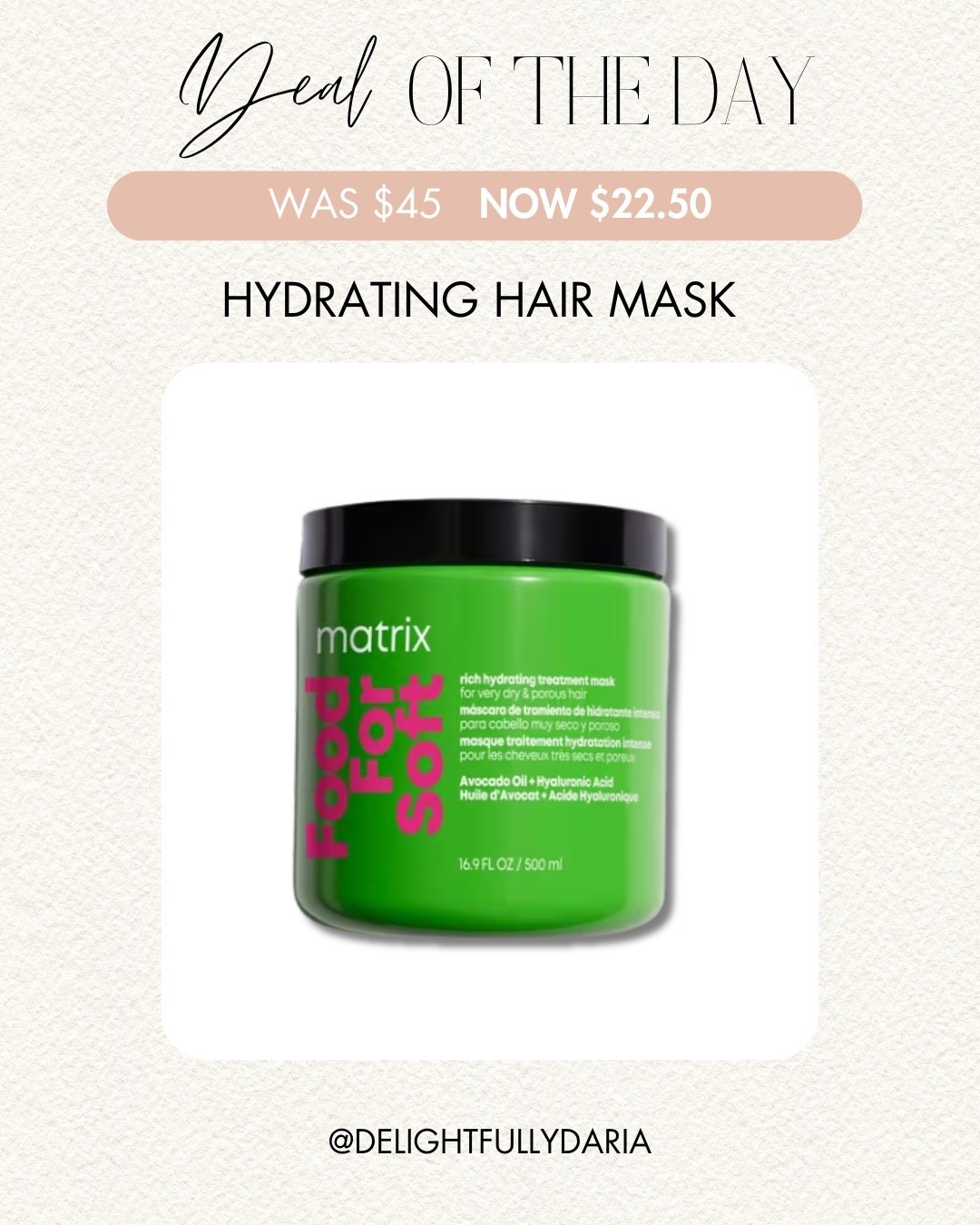 Ulta Beauty 21 Days of Beauty Sale: Hydrating Hair Mask

#LTKBeauty #LTKSaleAlert