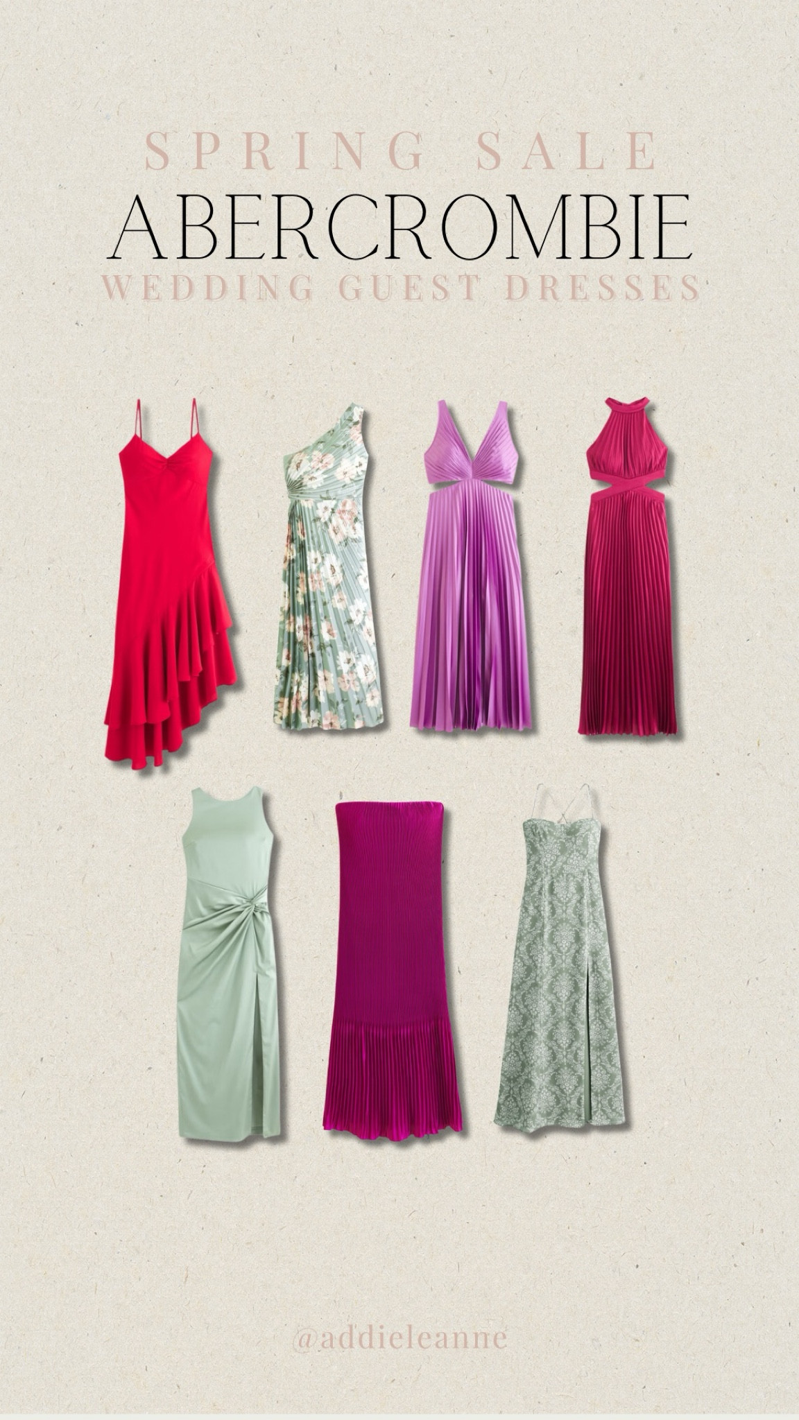 Use code AFLTK for 20% off! My top favorite wedding guest dress options from Abercrombie in the spring sale! 

#LTKSpringSale #LTKwedding #LTKstyletip