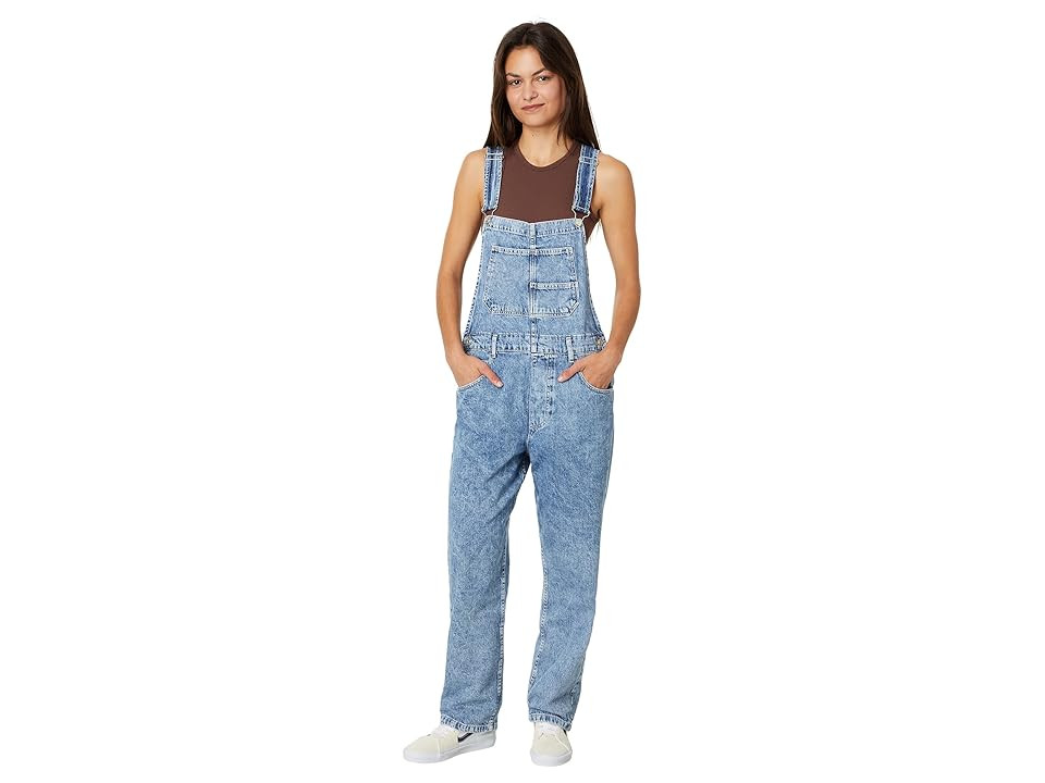 Free People We The Free Ziggy Denim Overalls (Powder Blue) Women's Jumpsuit & Rompers One Piece | Zappos