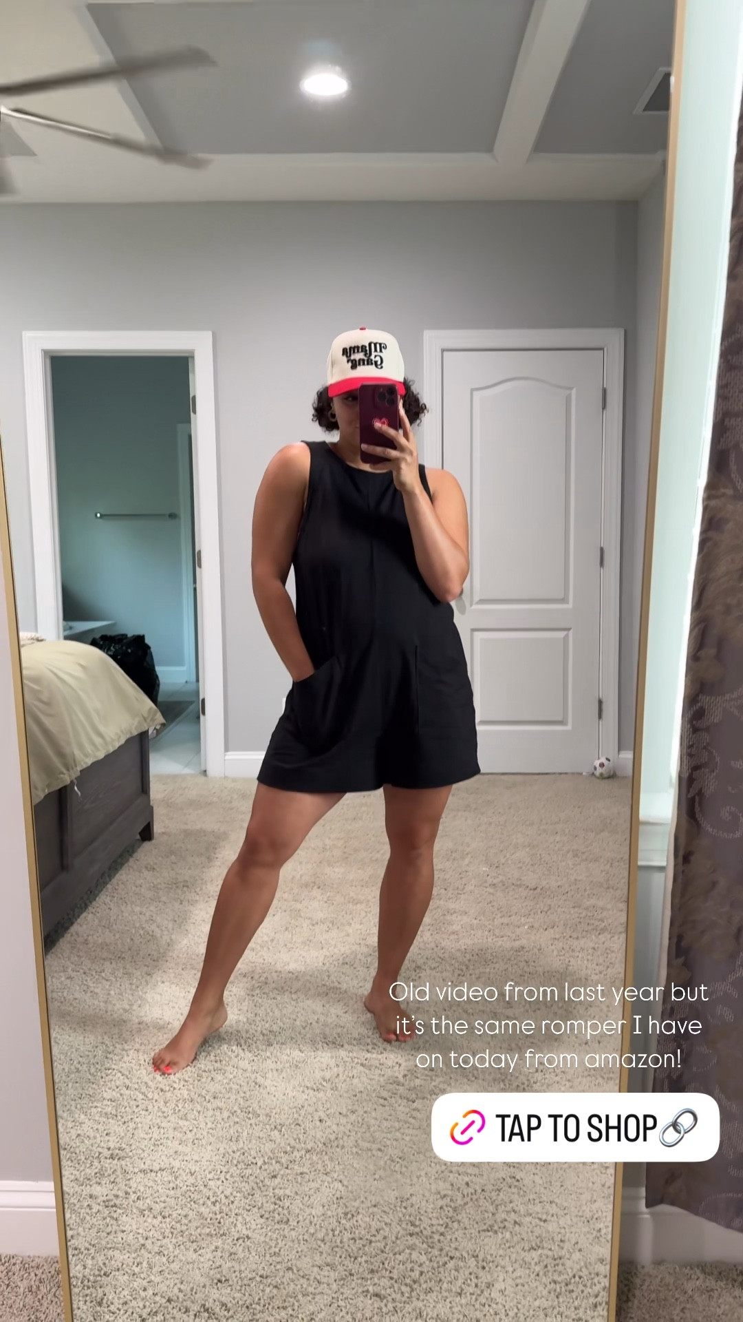 Amazon romper size large the hat is from a small business from last year 

#LTKSummerEdit #LTKActive #LTKSeasonal