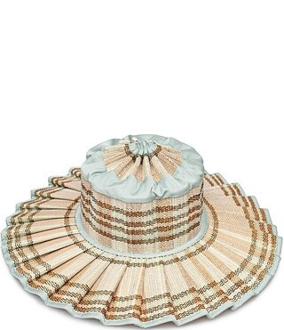 Lake Como Capri Maxi Pleated Straw Sun Hat | Dillard's