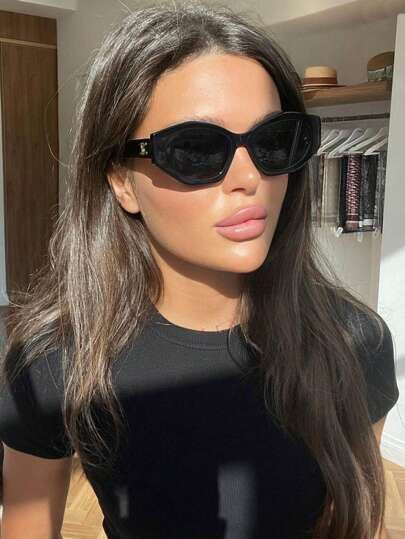 1pc Women's Retro Stylish Personality Fashion Glasses, Suitable For Daily Outdoor, Street Photogr... | SHEIN