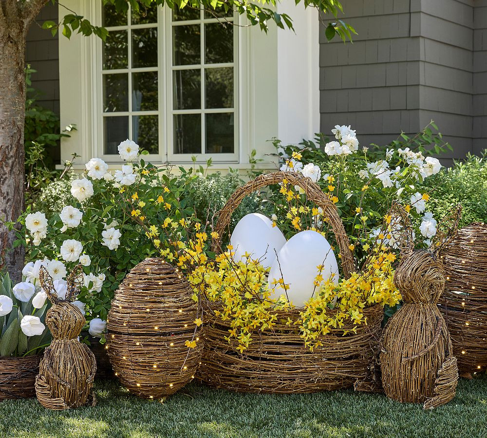 Lit Grapevine Basket | Pottery Barn (US)