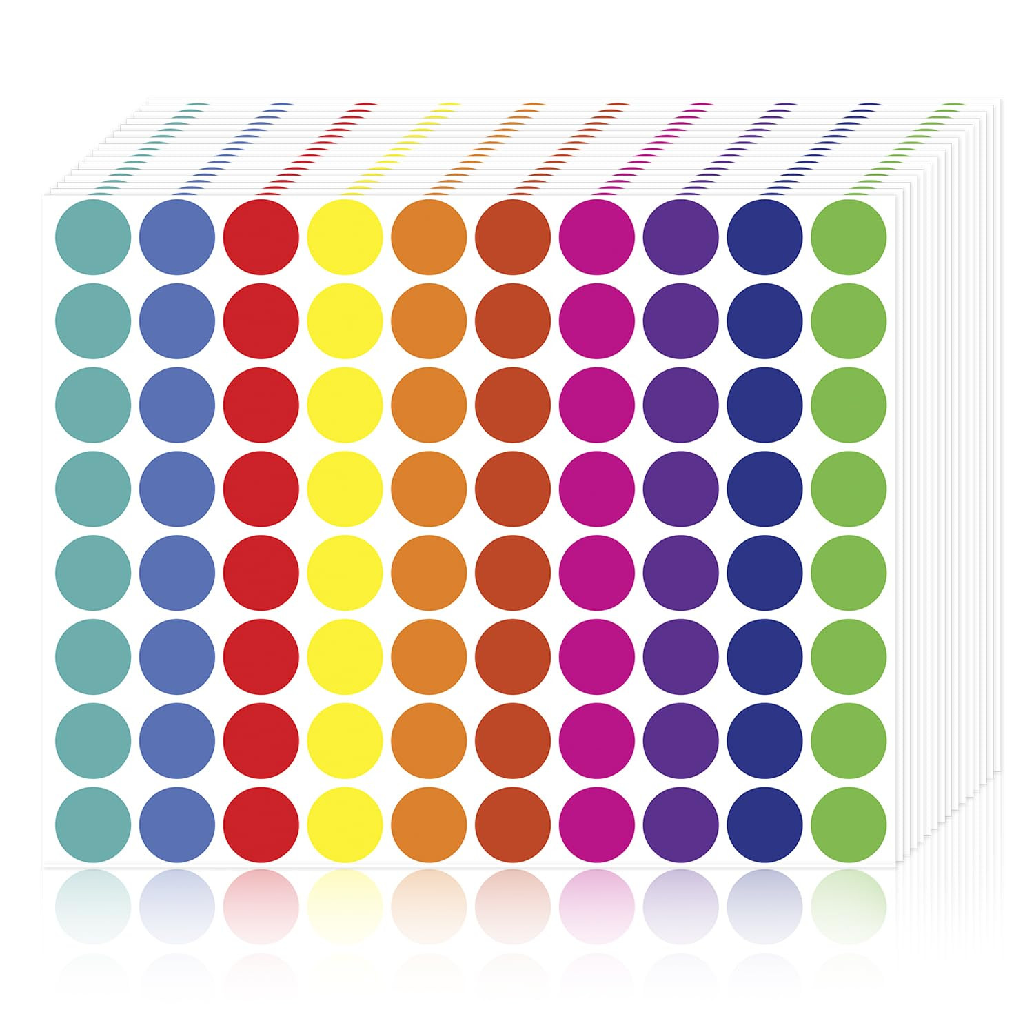 4000 Pcs Color Dot Stickers - 3/4" Round Coded Labels for Organization in Office, Classroom, or H... | Amazon (US)