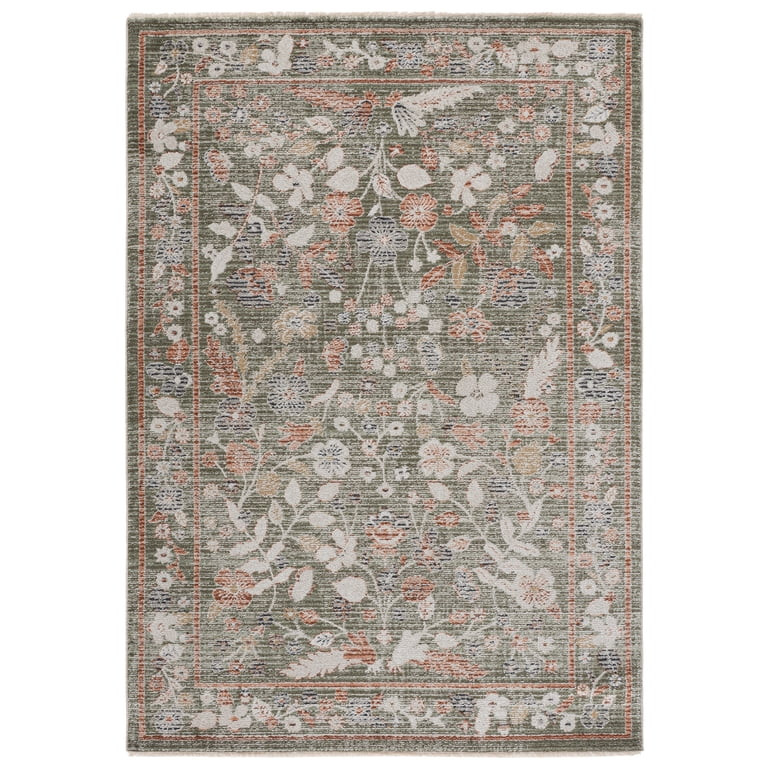 Safavieh Grove Petrina Oriental Area Rug, Green/Ivory, 5'3" x 7'6" | Walmart (US)