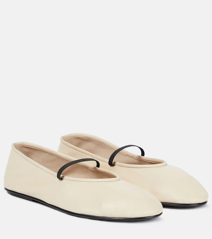 The Row Elastic leather ballet flats | Mytheresa (US/CA)