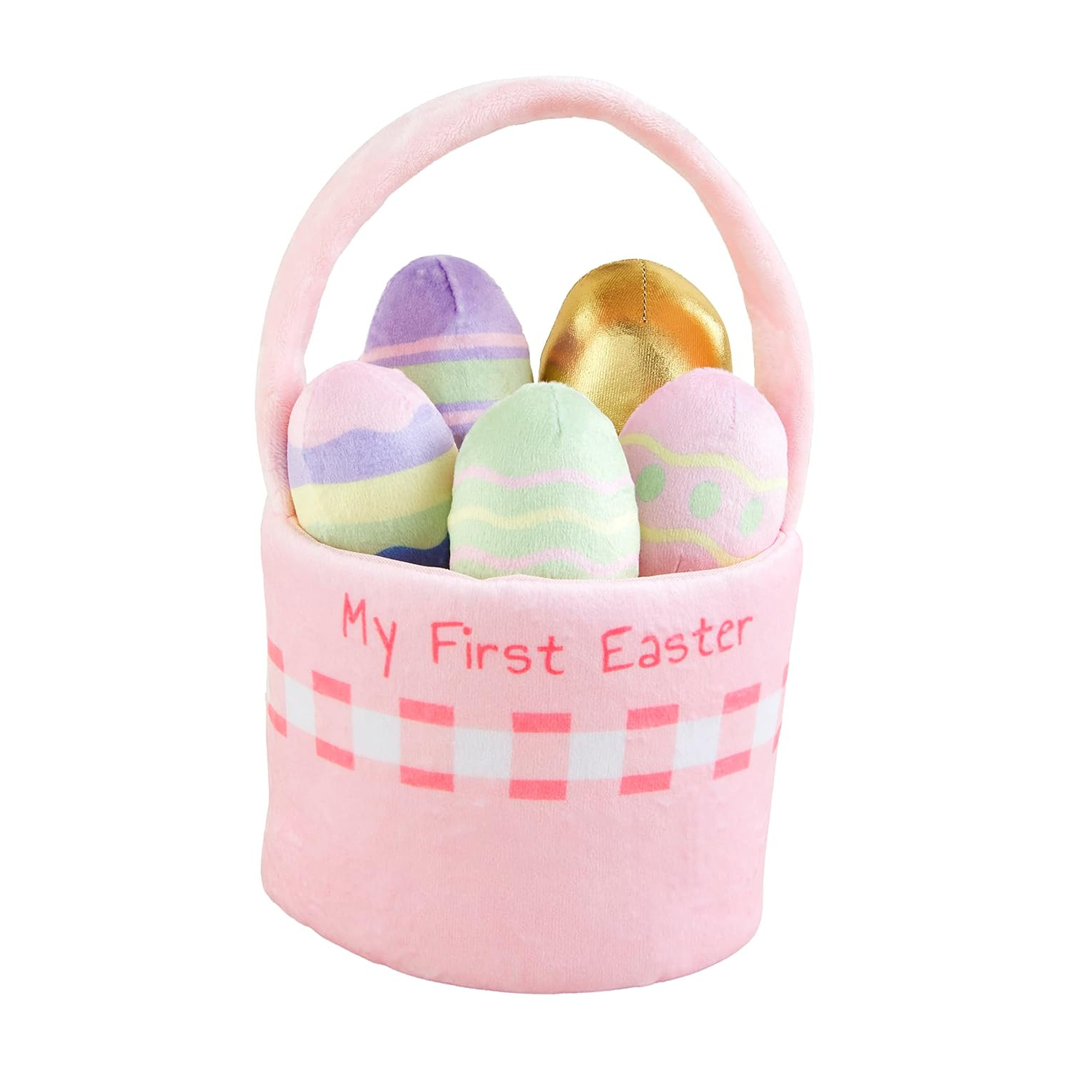Mud Pie Girls Easter Basket Plush Set | Amazon (US)
