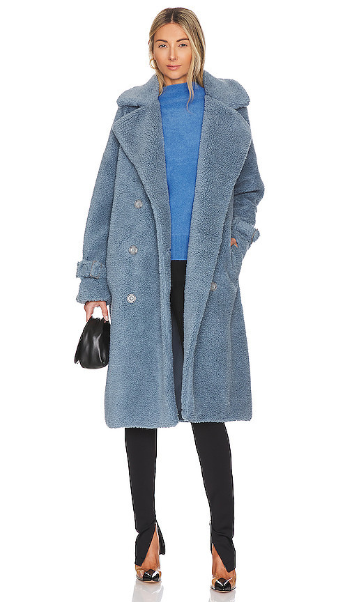 LAMARQUE Malani Coat in Blue. Taglia M. Also in L. | Revolve Clothing (Global)